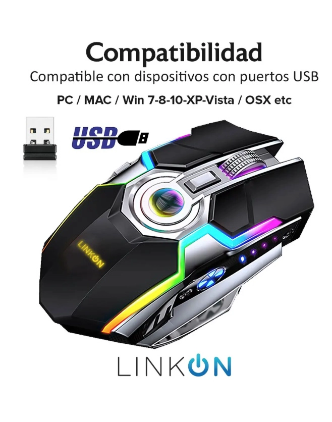 MOUSE GAMER INALAMBRICO - 2