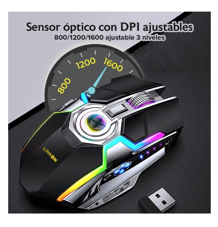 MOUSE GAMER INALAMBRICO - 5