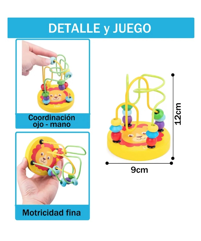 PACK 10 JUGUETES DIDACTICOS DE MADERA MONTESSORI - 5