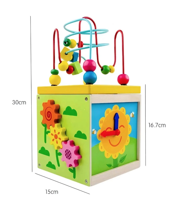 CUBO DIDACTICO JUGUETE DESARROLLO HABILIDADES - 3