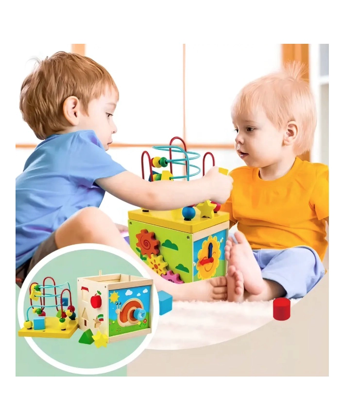 CUBO DIDACTICO JUGUETE DESARROLLO HABILIDADES - 4