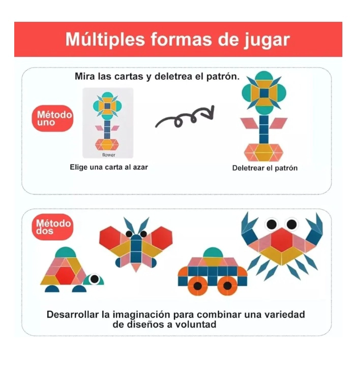 ROMPECABEZA TANGRAM MONTESSORI - 4