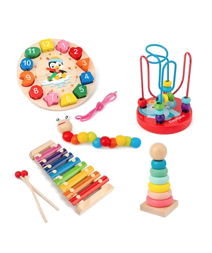 5PCS JUEGO DIDACTICO SENSORIAL - 1