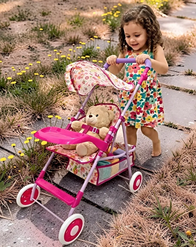 COCHE DE MUÑECAS INFANTIL PLEGABLE - 1