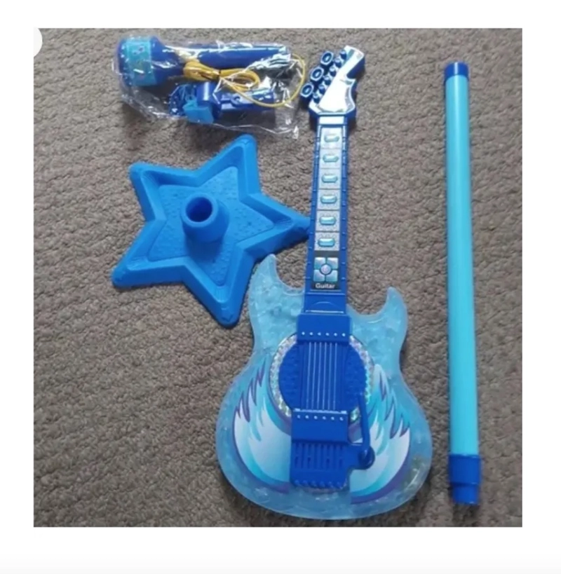 MICROFONO KARAOKE GUITARRA ROCK CON MP3 PARA NIÑOS - 5