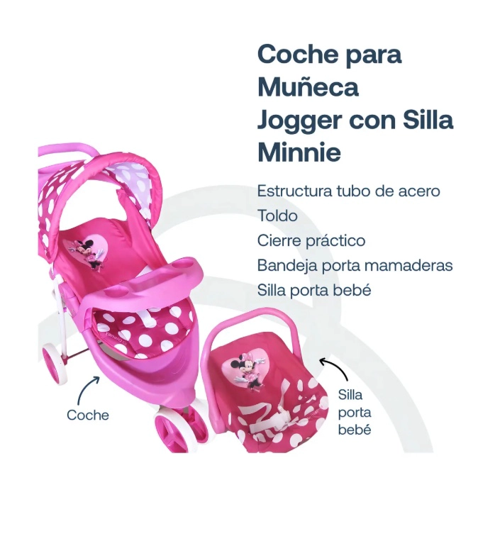 COCHE TRAVEL JOGGER DE JUGUETE PARA MUÑECA - 4