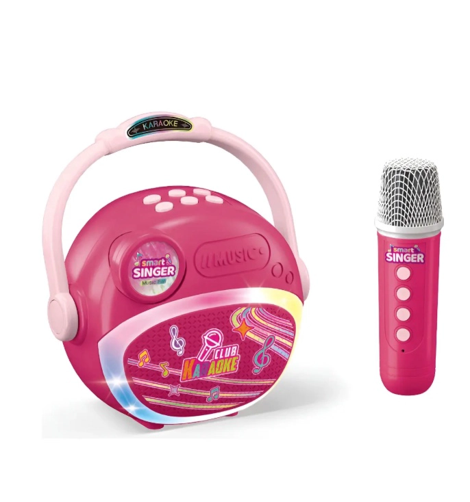 MICROFONO PARLANTE INALAMBRICO KARAOKE LUCES Y SONIDO - 1