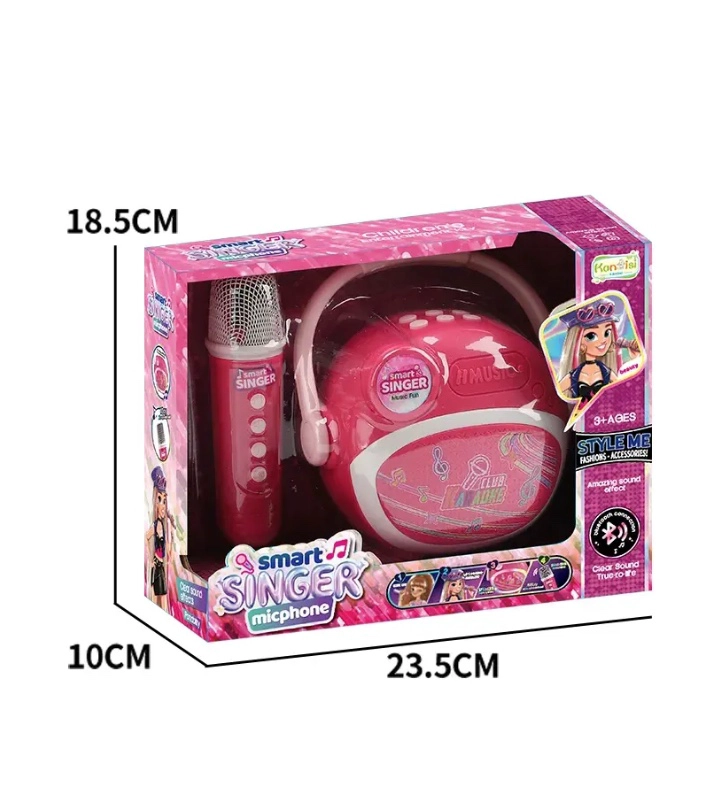 MICROFONO PARLANTE INALAMBRICO KARAOKE LUCES Y SONIDO - 2