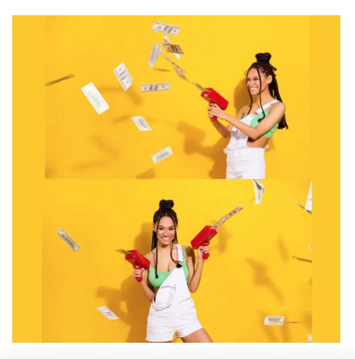PISTOLA LANZA BILLETES - 5