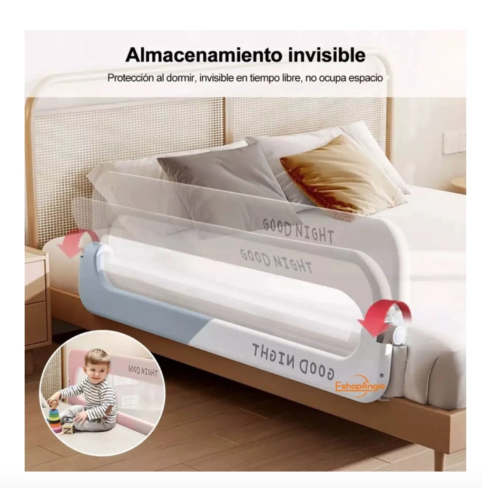 BARANDA DE CAMA 1.5MTRS SEGURIDAD BEBE - 3