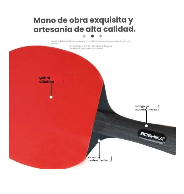 SET PING PONG 2 PALETAS + 6 PELOTAS + RED - 5