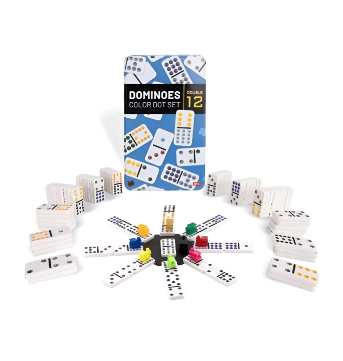 JUEGO DOMINO CHANCHO DOBLE 12 CON CAJA - 1