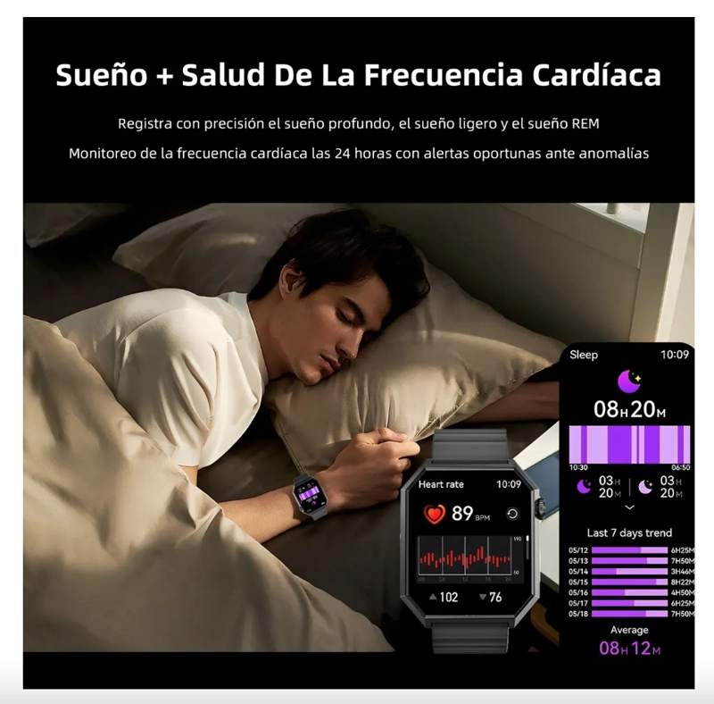 1.95'' RELOJ INTELIGENTE PARA HOMBRE Y MUJER - 2