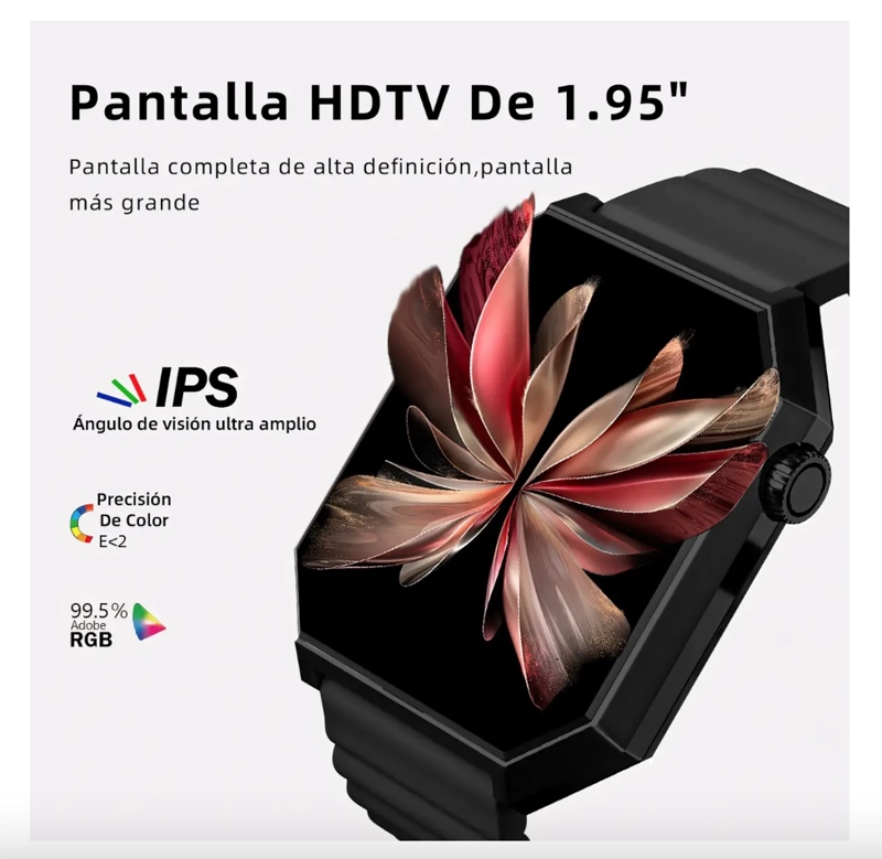 1.95'' RELOJ INTELIGENTE PARA HOMBRE Y MUJER - 4