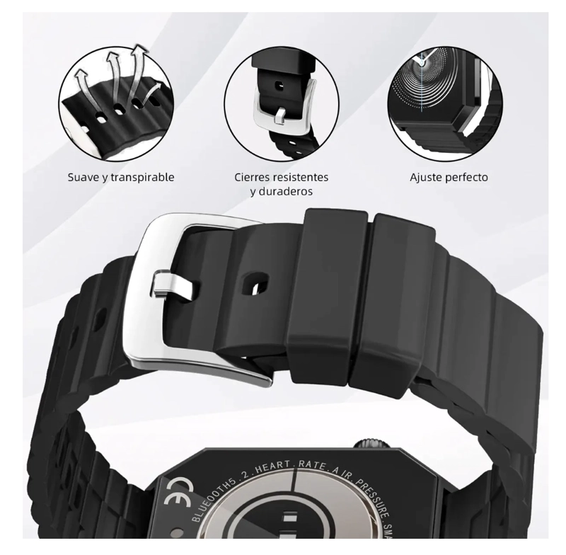 1.95'' RELOJ INTELIGENTE PARA HOMBRE Y MUJER - 5