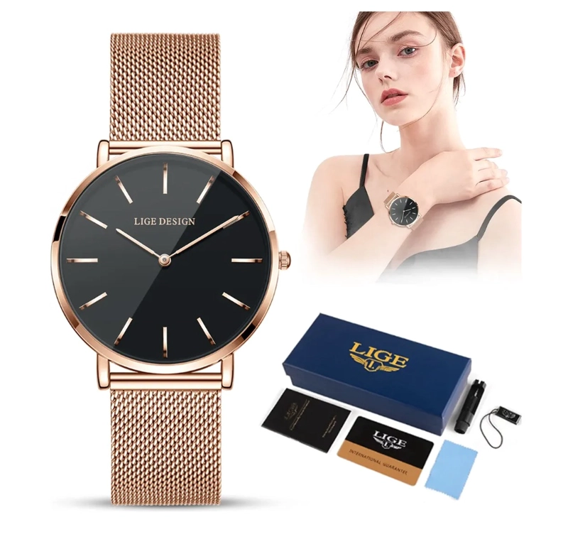 RELOJ CUARZO MALLA ACERO - 1