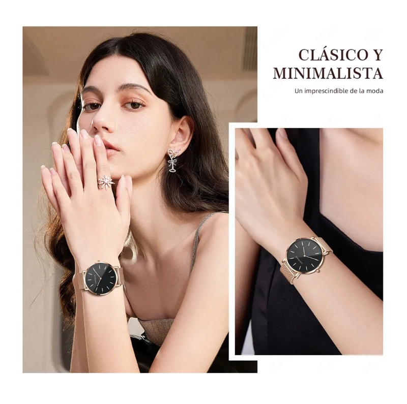 RELOJ CUARZO MALLA ACERO - 5