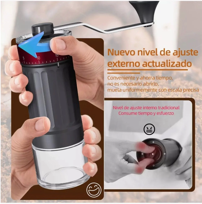 MOLINILLO CAFE GRANOS MOLEDOR MANUAL - 6