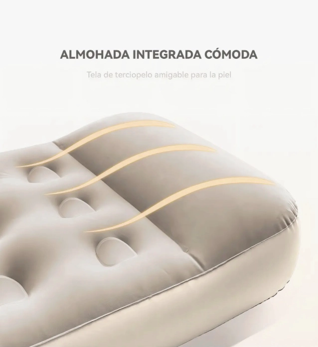 COLCHON INFLABLE 1 PLAZA CON INFLADOR - 4
