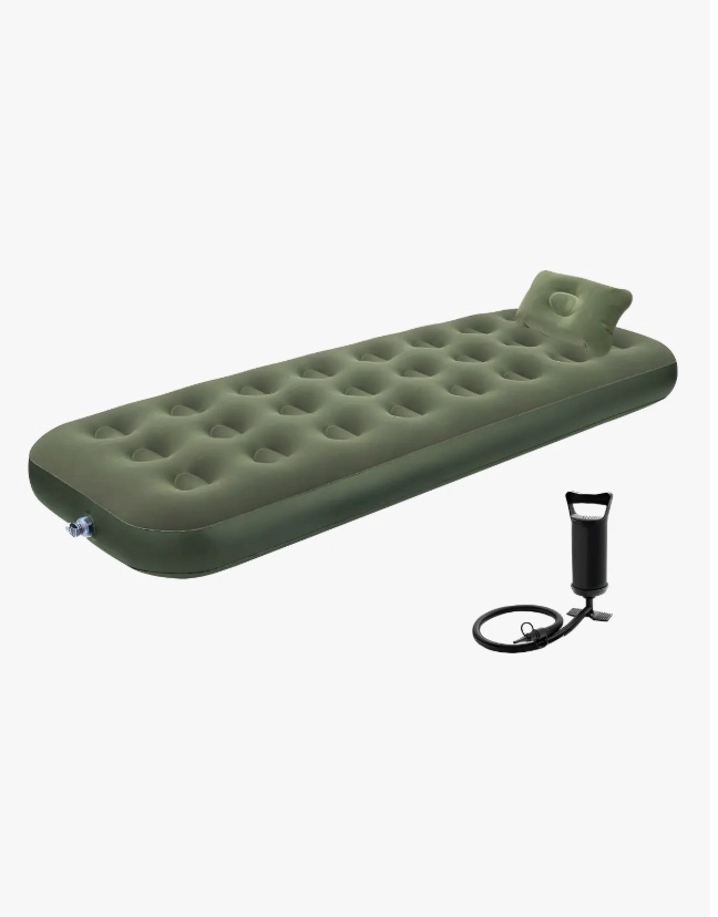 COLCHON INFLABLE INDIVIDUAL 1 PLAZA CON ALMOHADA - 1