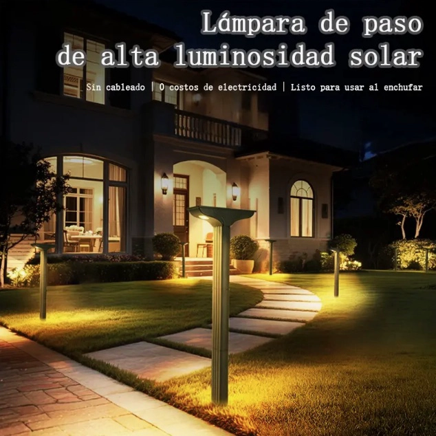 LUCES SOLARES EXTERIORES ALTA LUMINOSIDAD PARA JARDIN - 2