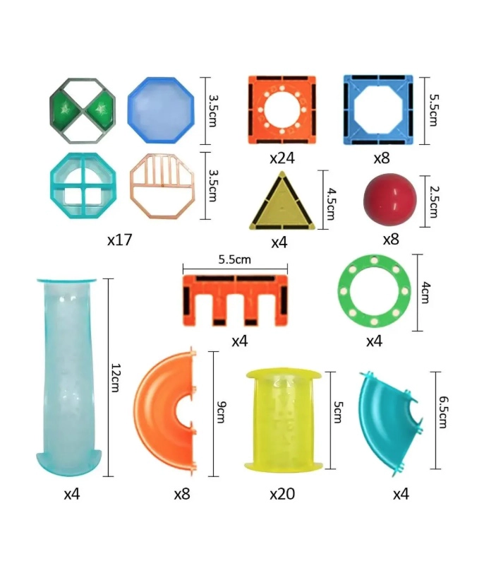 JUEGO DE ENCAJE Y BLOQUES MAGNE TICOS 105PCS - 2