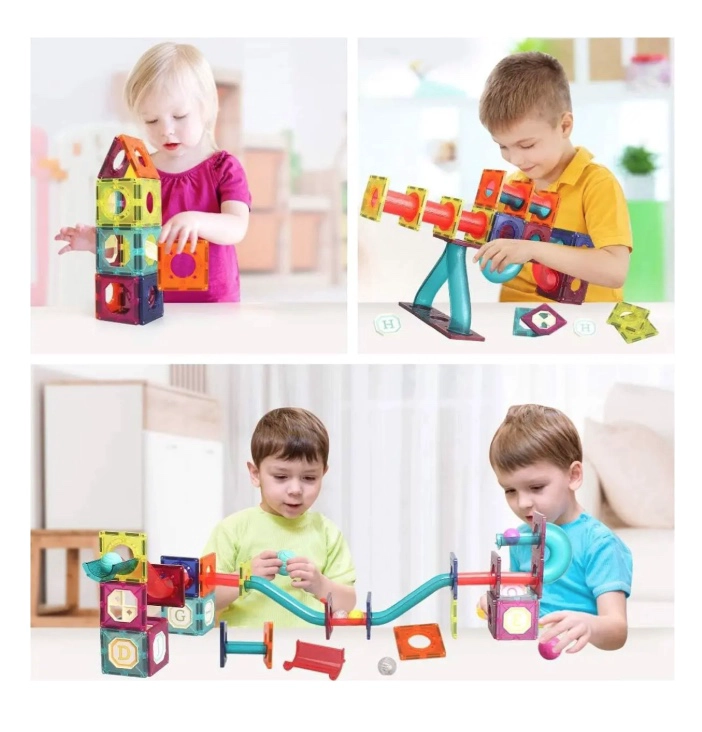 JUEGO DE ENCAJE Y BLOQUES MAGNE TICOS 105PCS - 7