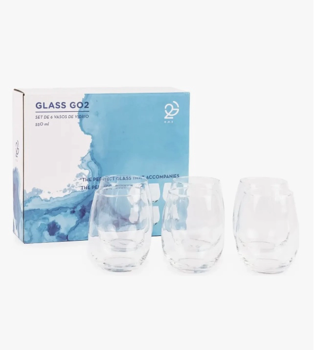 VASO DE VIDRIO PACK 6 UNIDADES - 1