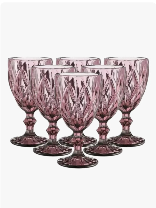 SET DE 6 COPAS VINTAGE ELEGANTES - 1