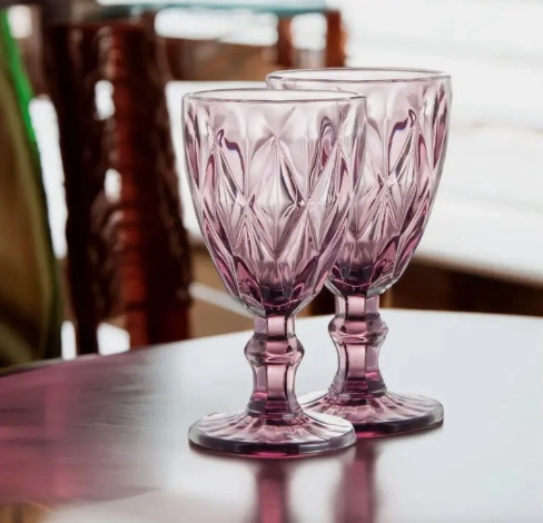 SET DE 6 COPAS VINTAGE ELEGANTES - 3