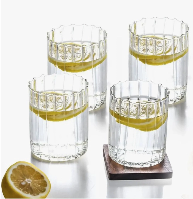 SET 4 VASOS DE VIDRIO 350ML - 1