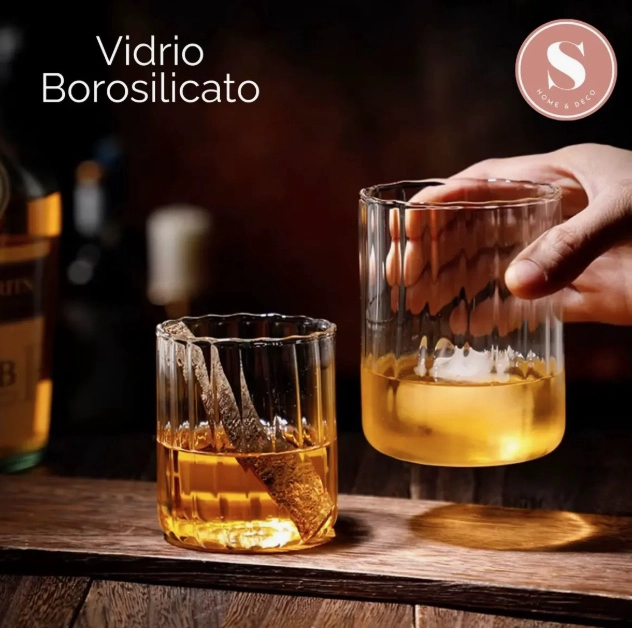 SET 4 VASOS DE VIDRIO 350ML - 4