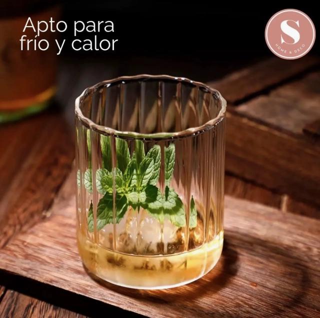 SET 4 VASOS DE VIDRIO 350ML - 5