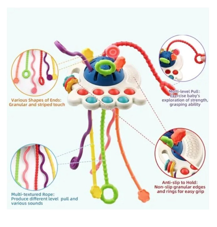 JUGUETES SENSORIALES PARA BEBE S MONTESSORI - 2
