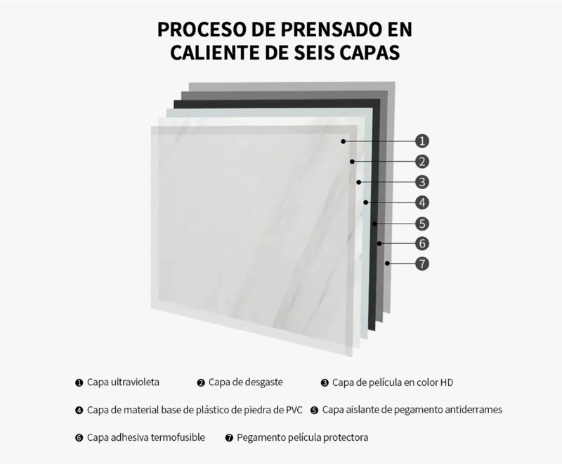 PACK 20 PEGATINA PARED ADHESIVA MARMOL - 5