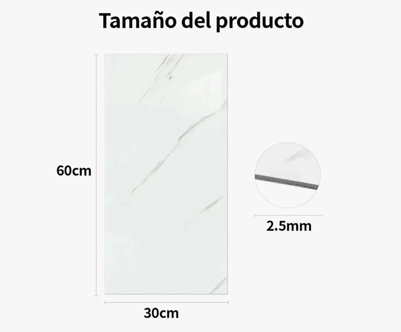 PACK 20 PEGATINA PARED ADHESIVA MARMOL - 6