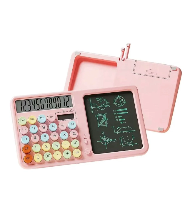 CALCULADORA SOLAR DE MESA 2 EN 1 - 2