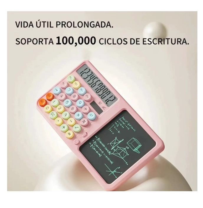 CALCULADORA SOLAR DE MESA 2 EN 1 - 3