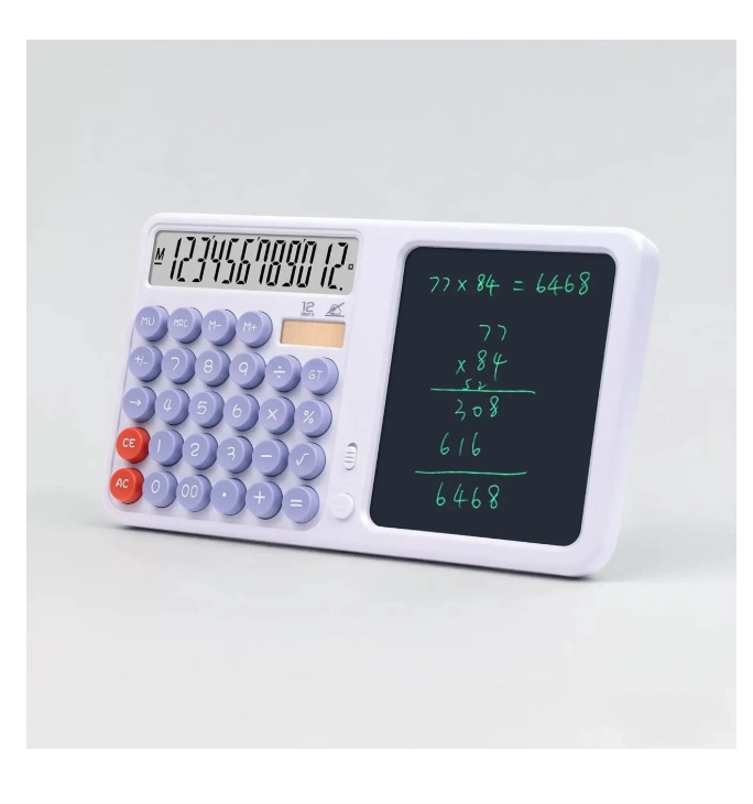 CALCULADORA SOLAR DE MESA 2 EN 1 - 3