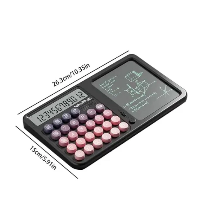 CALCULADORA SOLAR DE MESA 2 EN 1 - 2