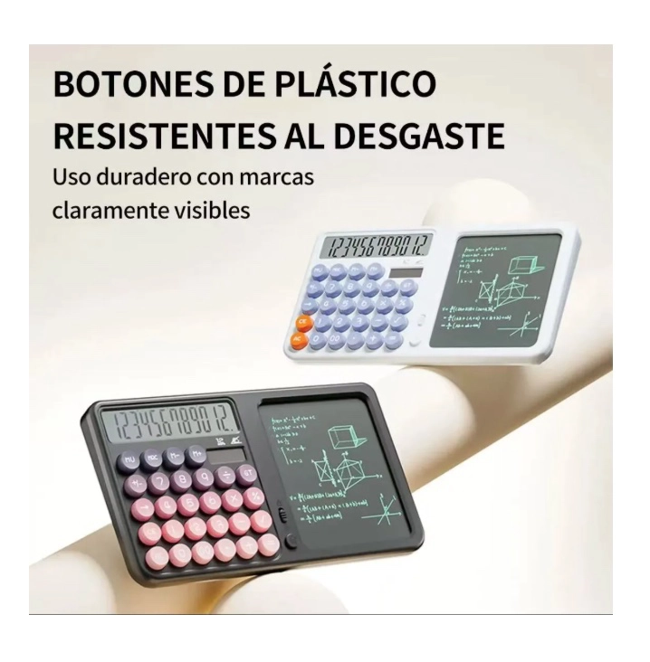 CALCULADORA SOLAR DE MESA 2 EN 1 - 4