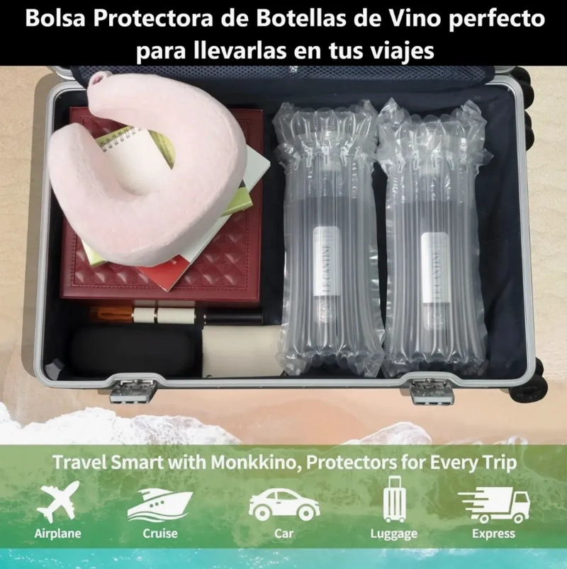 50 UND PROTECTOR DE BOTELLAS BOLSA DE AIRE - 7