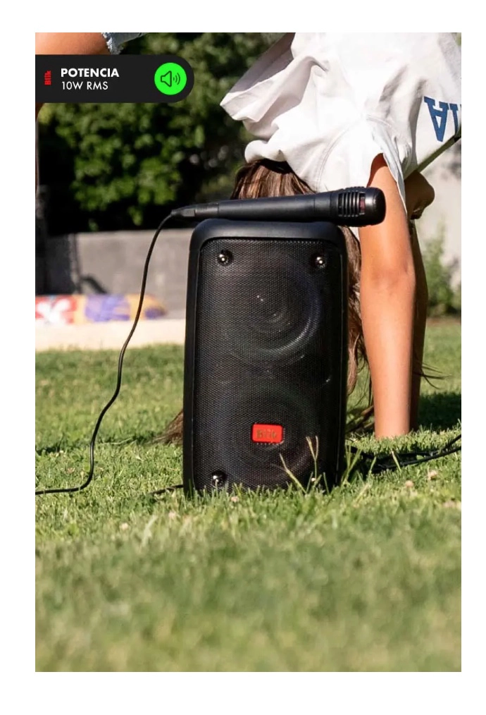 PARLANTE KARAOKE BLUETOOTH CON MICROFONO - 2