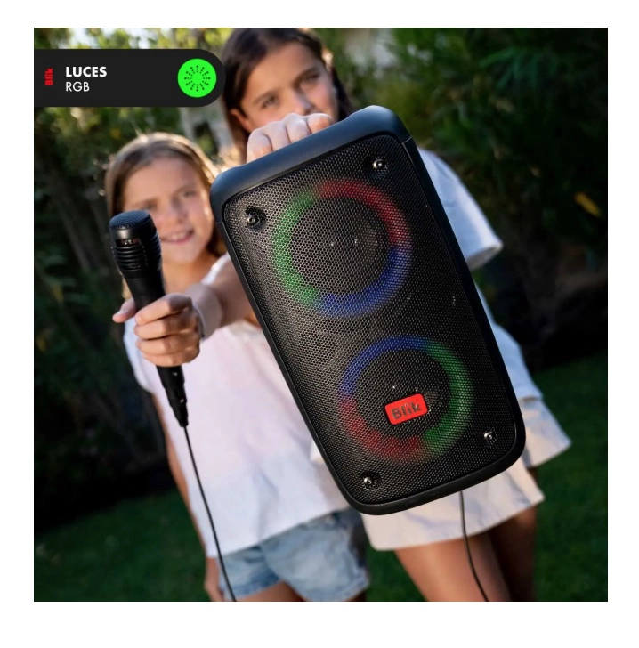 PARLANTE KARAOKE BLUETOOTH CON MICROFONO - 7