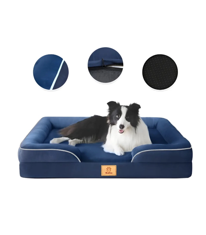 CAMA ANTIESTRES PERRO COLCHON ORTOPEDICA - 1