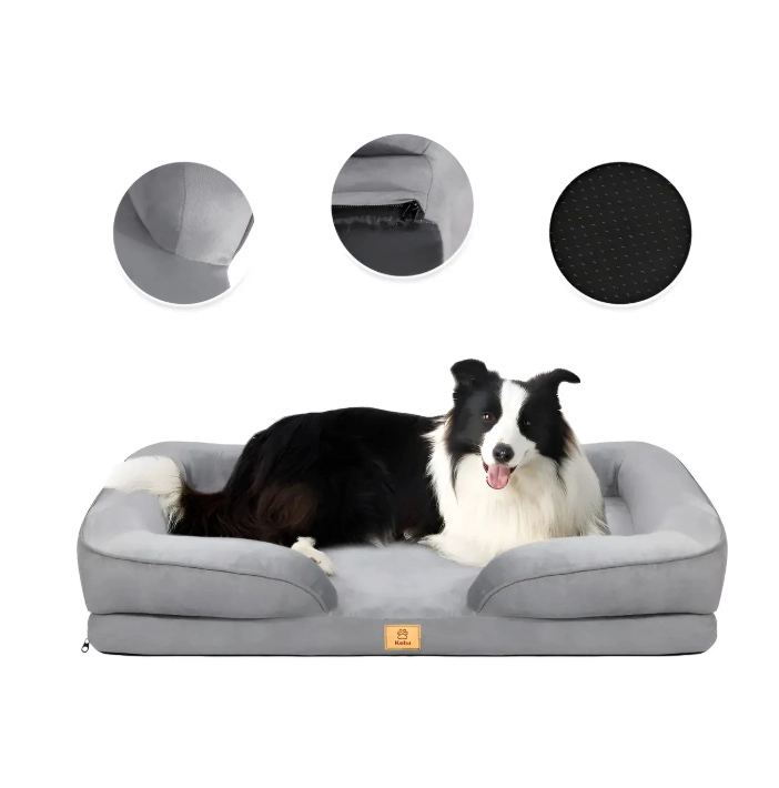 CAMA ANTIESTRES PERRO COLCHON ORTOPEDICA - 1