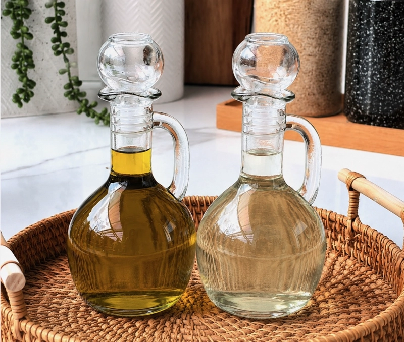 SET DE ACEITERA Y VINAGRERA DE VIDRIO - 1