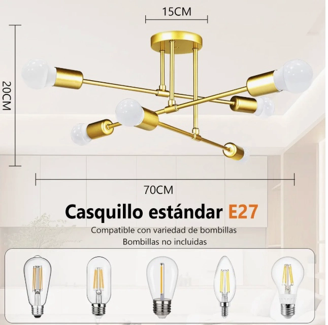 LAMPARA DE TECHO MODERNA - 2