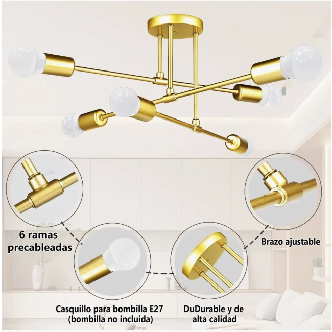 LAMPARA DE TECHO MODERNA - 3