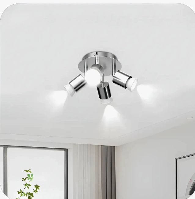 LAMPARA DE TECHO ORBICULAR 4 FOCO LED - 1